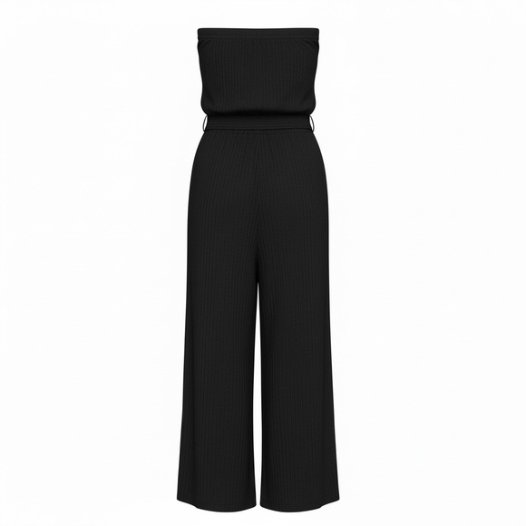 Cosmic Beauty Chic Black Strapless Jumpsuit Large - Picture 6 of 10